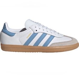 adidas Adidas Samba OG White Blue Gum Sole Sneakers | Youth 7Y / Women’s 8.5 NEW
